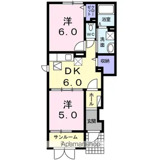 ベルメゾンK【1階】の間取り
