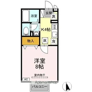ドミトリー旭【1階】の間取り
