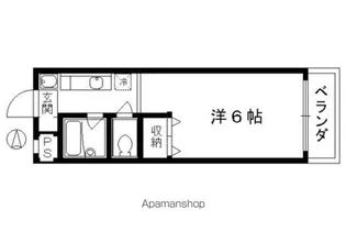コーポイチハラ【206号室】の間取り