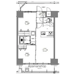 S-RESIDENCE高岳ardent【4階】の間取り