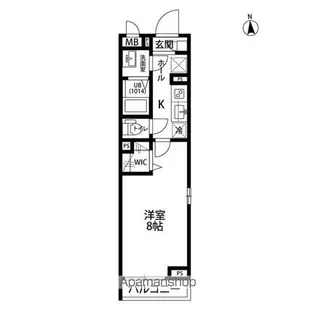 クレール ヴェールメゾンⅡ【1階】の間取り
