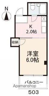 川田ビル(藤塚)【5階】の間取り