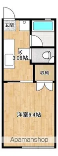 コーポ杉田【203号室】の間取り