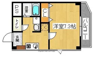ビアンフェ【302号室号室】の間取り
