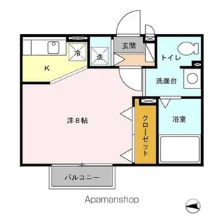 東京都小金井市本町2丁目【アパート】の間取り