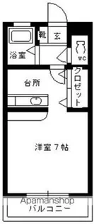らふぃーね牧【207号室】の間取り