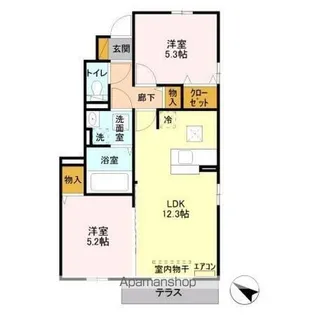 グランマーム【1階】の間取り