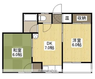 新見ビル【402号室号室】の間取り