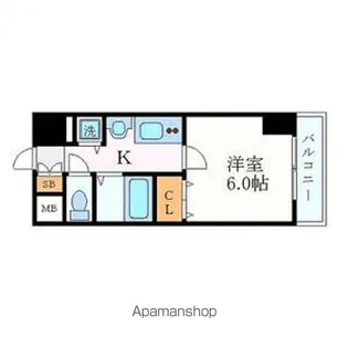 プレサンス泉シティアーク【5階】の間取り