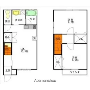 APTティエラ弥富【2階】の間取り