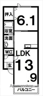 SPACE(スペース)【303号室】の間取り