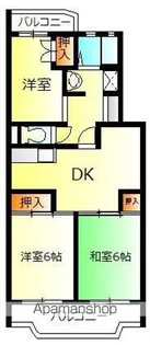 スペランザ大住【1階】の間取り