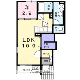 アリエッタ【1階】の間取り