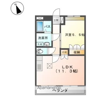 グリーンヒルズⅡ【1階】の間取り