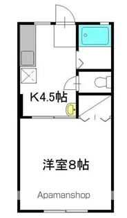 ペガサスハイツ大成 B棟【102号室】の間取り