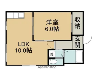 アーバンハイツ城西B【102号室】の間取り
