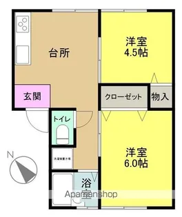 コーポナイス【103号室】の間取り