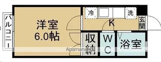 コーポマウンテンⅡ【202号室】の間取り