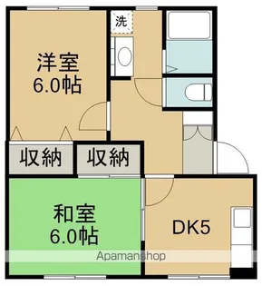 レジデンス愛子【1階】の間取り