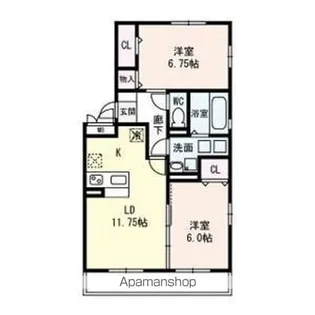 滋賀県大津市大萱6丁目【アパート】の間取り