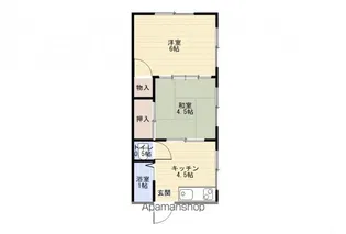 谷口アパート【201号室】の間取り