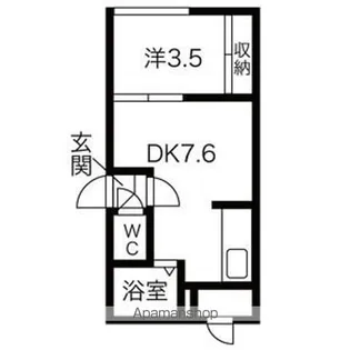 アイアール麻生VI【1階】の間取り