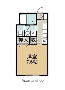 キュウブONDAⅡ【201号室】の間取り