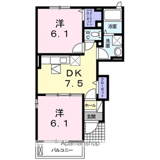 プラーナA【1階】の間取り
