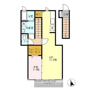 ラ・シュプレーム【2階】の間取り