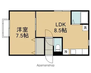 ファミール上堂【203号室】の間取り