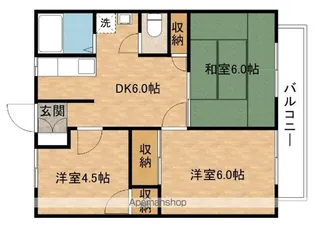 ウラカワハイツ【102号室】の間取り