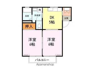 ファミール伊吹【101号室】の間取り