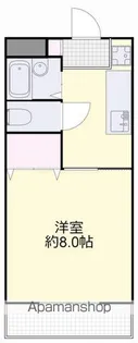 グランディス【406号室】の間取り