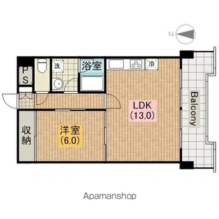 サンフラッツ東平【4階】の間取り