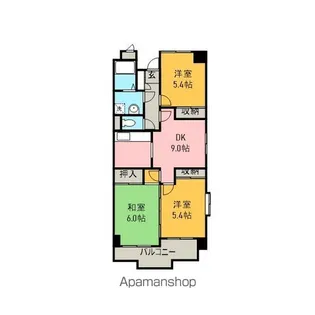 ワイズビル【3D号室】の間取り