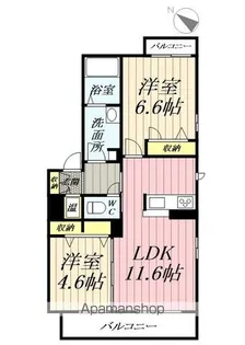 ブルックスターⅢ【302号室】の間取り