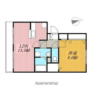 ベルヴィラージュ B【1階】の間取り