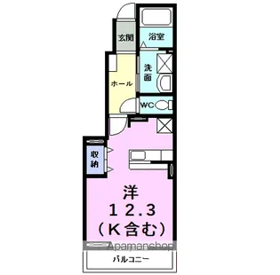 1Rの間取り画像