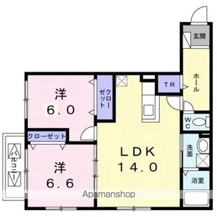 ウインレジデンス【2階】の間取り
