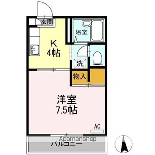 レジデ・アイ A棟【2階】の間取り