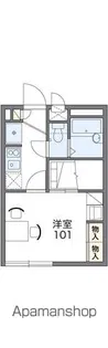 レオパレスシティパル【2階】の間取り
