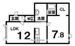 メゾン・フェリスⅡ【1C号室】の間取り