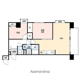 ライオンズマンション新潟古町 1204号【12階】の間取り