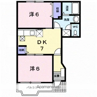 クァイエット・スクエアⅢ【1階】の間取り