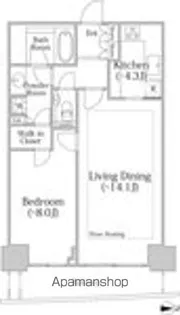 河田町ガーデン クラブフロア【38階】の間取り