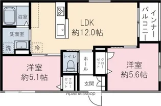 アルテールII【3階】の間取り
