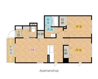 シャーメゾンエトワール【105号室】の間取り