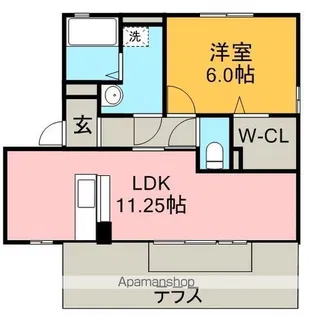 コスモスふじ B【1階】の間取り