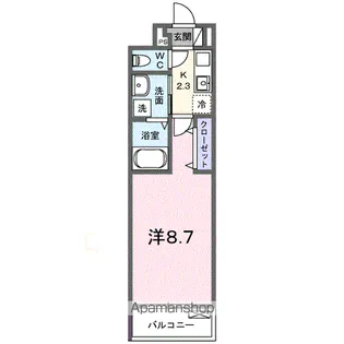 ラ ヴィーダ ヌエバ【3階】の間取り