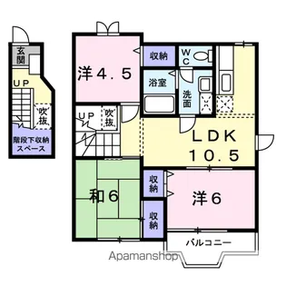 PALSOLAIDA【2階】の間取り
